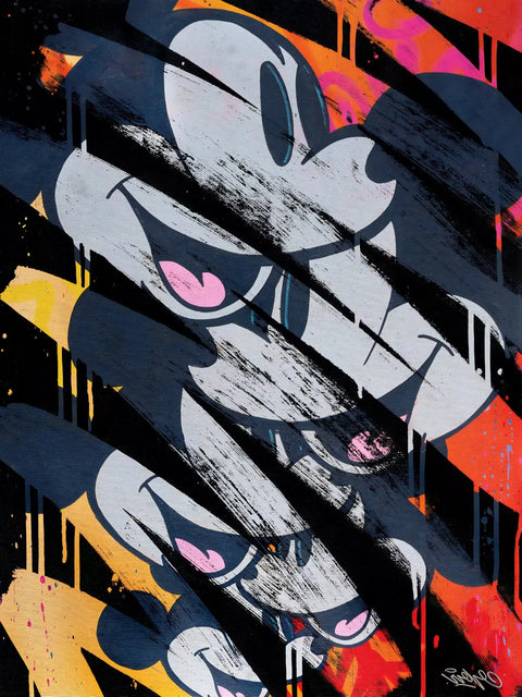 A poster with a cartoon character on it