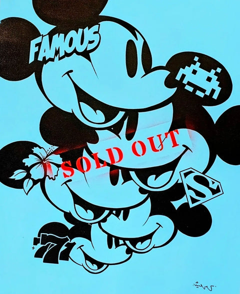 A mickey mouse with the word’mickey’on it