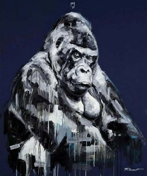 A painting of a gorilla