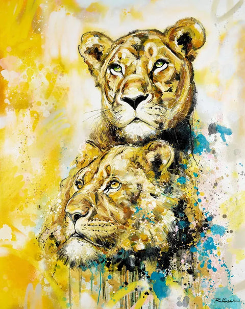 Lion and cub - limited edition