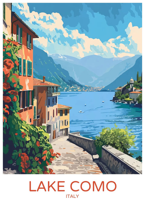 Lake Como, Italy, scenic view.