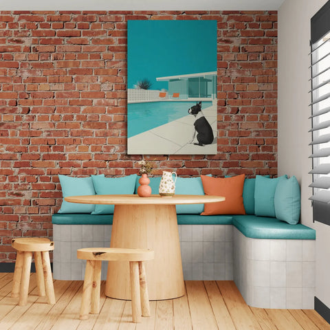Cozy dining nook.