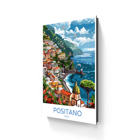 Positano Italy travel poster.