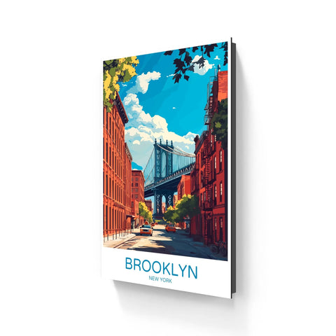Brooklyn cityscape art print.