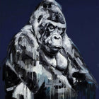 A painting of a gorilla