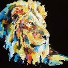 A painting of a lion