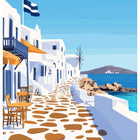 Mykonos street scene.