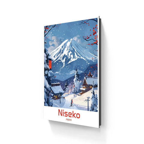 Winter landscape art print.
