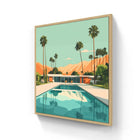 Framed Palm Springs illustration.