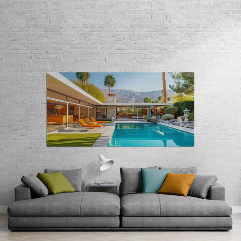 Modern house canvas print.
