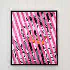 A painting hanging on the wall