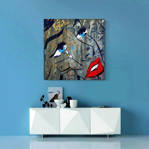Crying N°1 By Mr Oreke - Limited Edition Handcrafted Canvas Art Prints