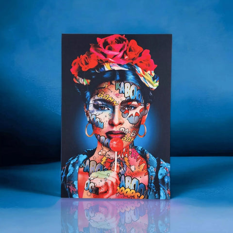 Frida Kaboom By Monika Nowak - Limited Edition Handcrafted Canvas Art Prints